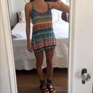 NWT Colorful LF Skort Romper